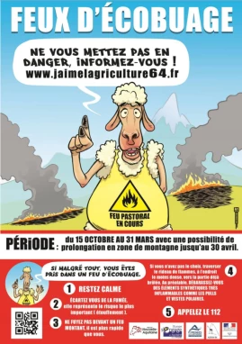 Feux d'écobuage : ne vous mettez pas en danger, informez-vous !